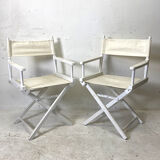 Paire de chaises pliantes