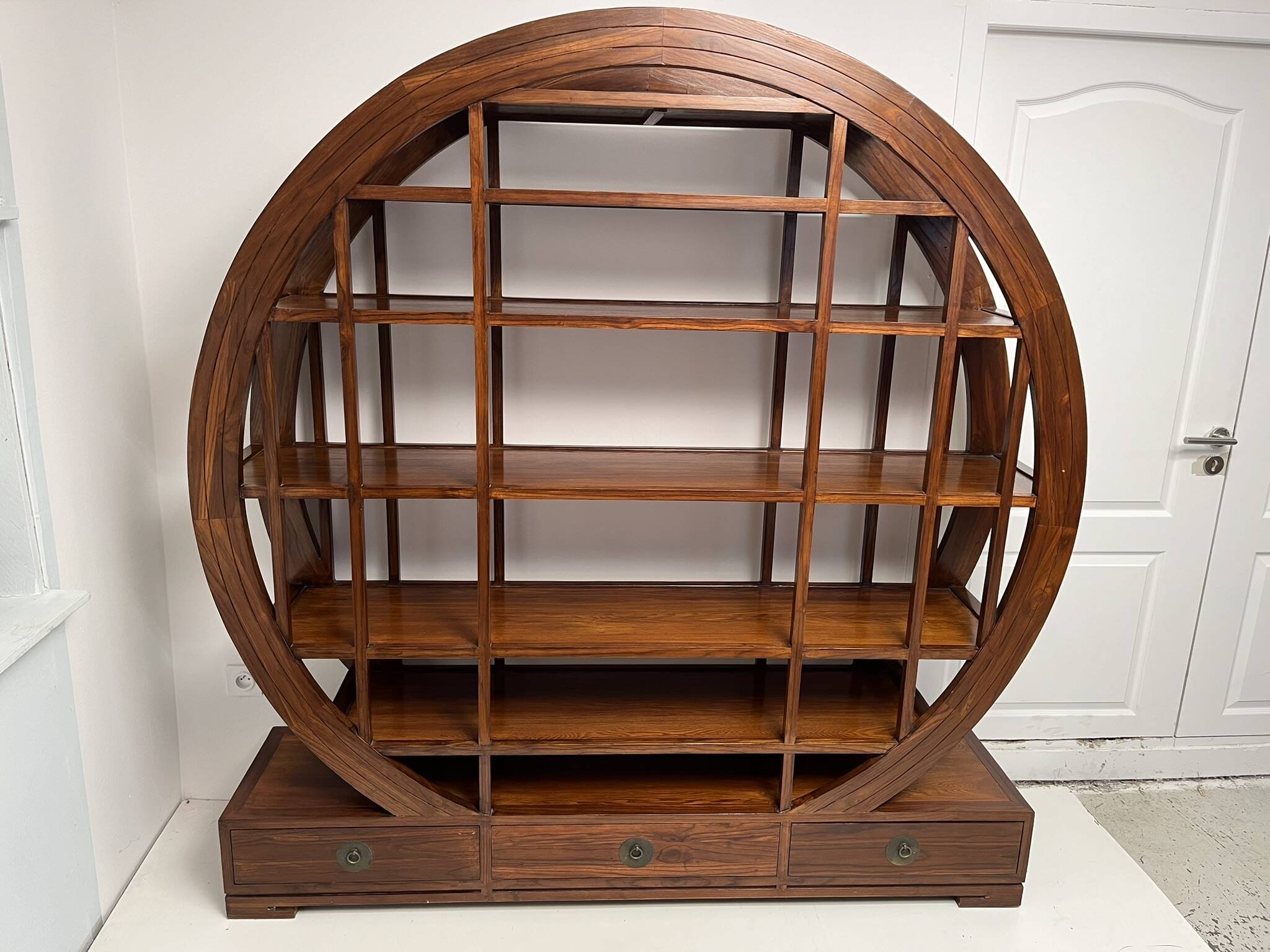 Bibliothèque en teck Asiatique vintage