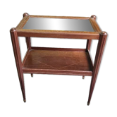 Art Deco mirror side or serving table in marquetry.