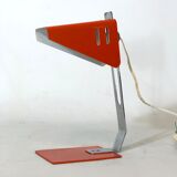 Vintage Italian orange metal desk lamp from 1970