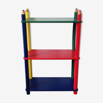 Etagère crayons années 80