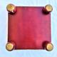 Antique wooden footrest with sheep décor fabrics in the meadow VINTAGE