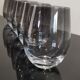 5 vintage smoky grey/black glass ball water cups