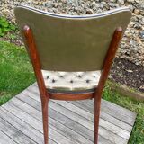 Vintage chair 50 taupe silk
