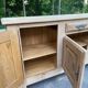 Vintage sideboard in solid oak from France, 20th century, 250cm