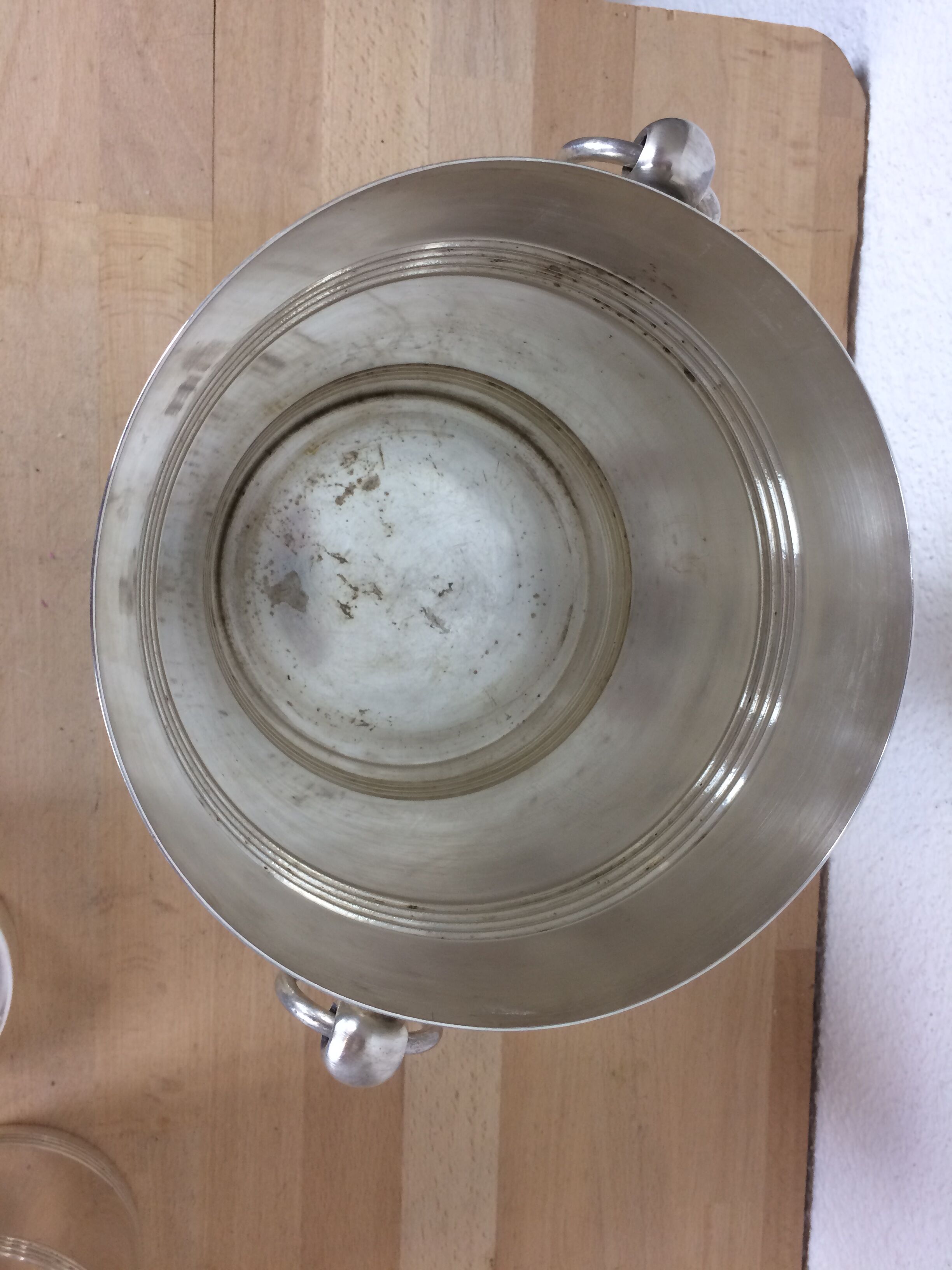 Christofle champagne buckets and ice cream, Gallia model, silver metal