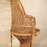 Armchair "Emmanuelle" in rattan for children