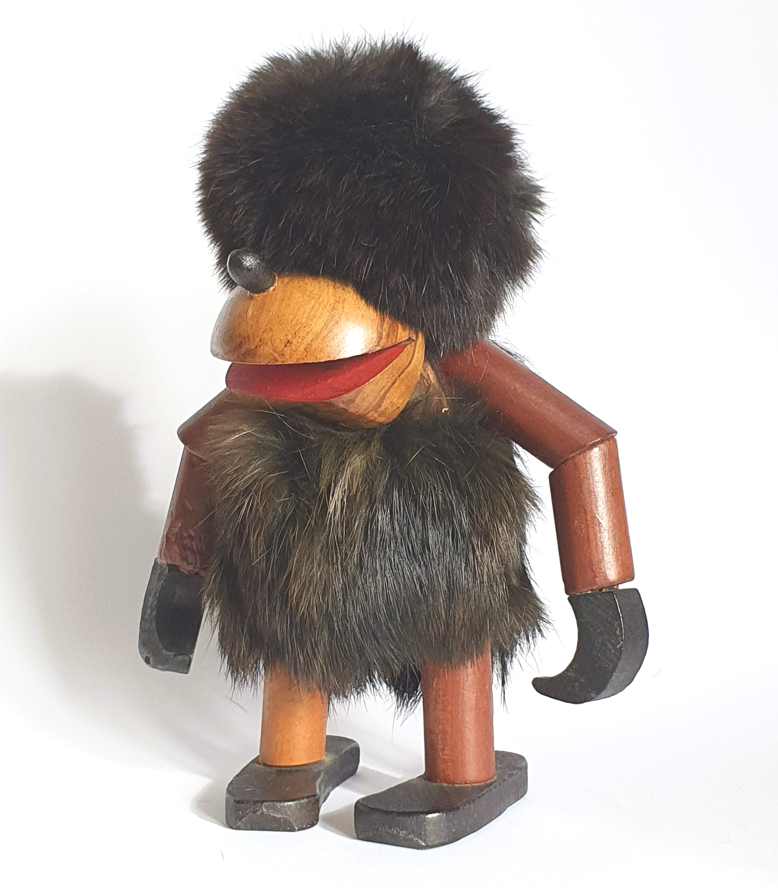 Danish Troll figure in teak 60s.