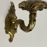 Paire d'appliques murales en bronze chandelier, style classique, Louis XV