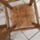Pair of stools savoyards"wood and straw 1960