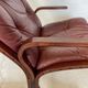 Vintage norwegian leather Siesta chair & ottoman by Ingmar Relling