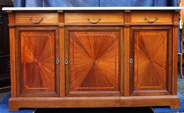 Rosel manufacturer brussel enfilade mahogany, marquetry.