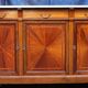 Rosel manufacturer brussel enfilade mahogany, marquetry.