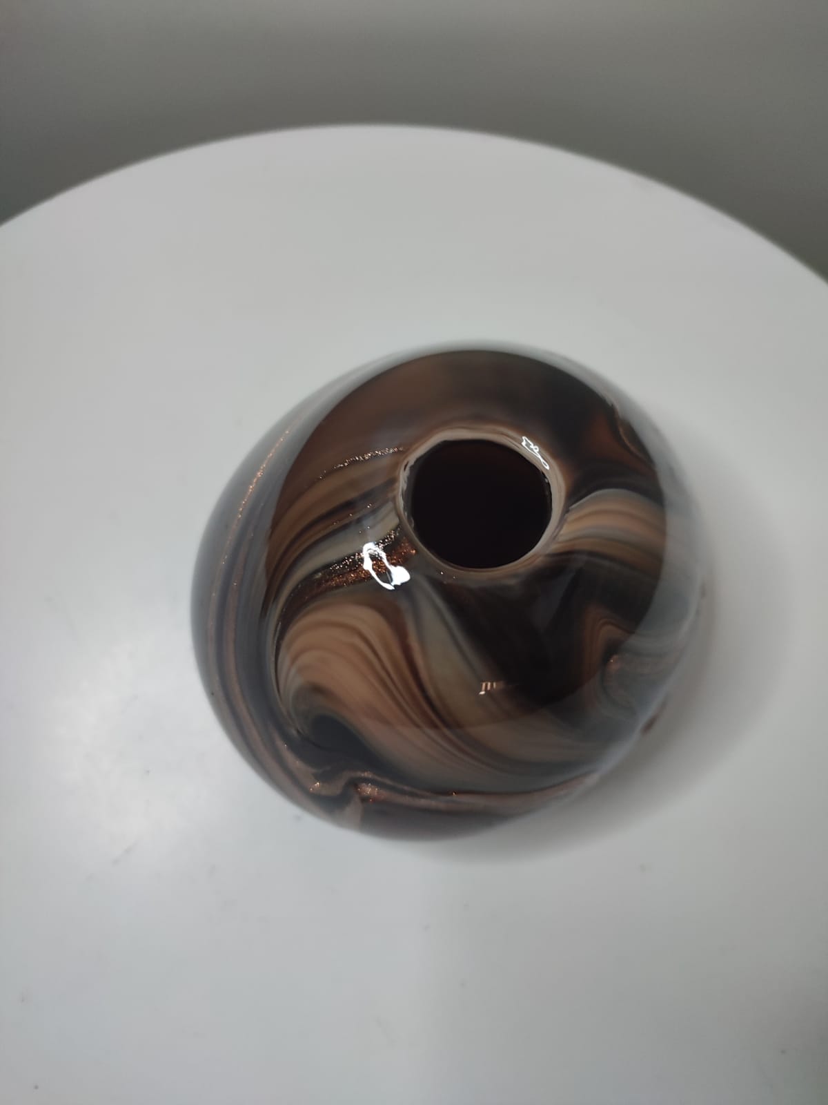 Vase blown glass paste Maure-Vieil
