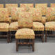 Suite de 10 chaises de style Louis XIII