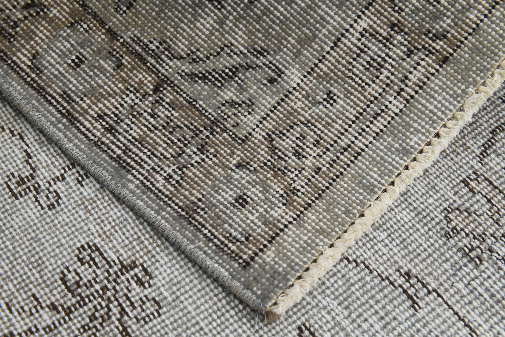 6x10 Black & Gray Oriental Style Turkish Rug, 201x301Cm