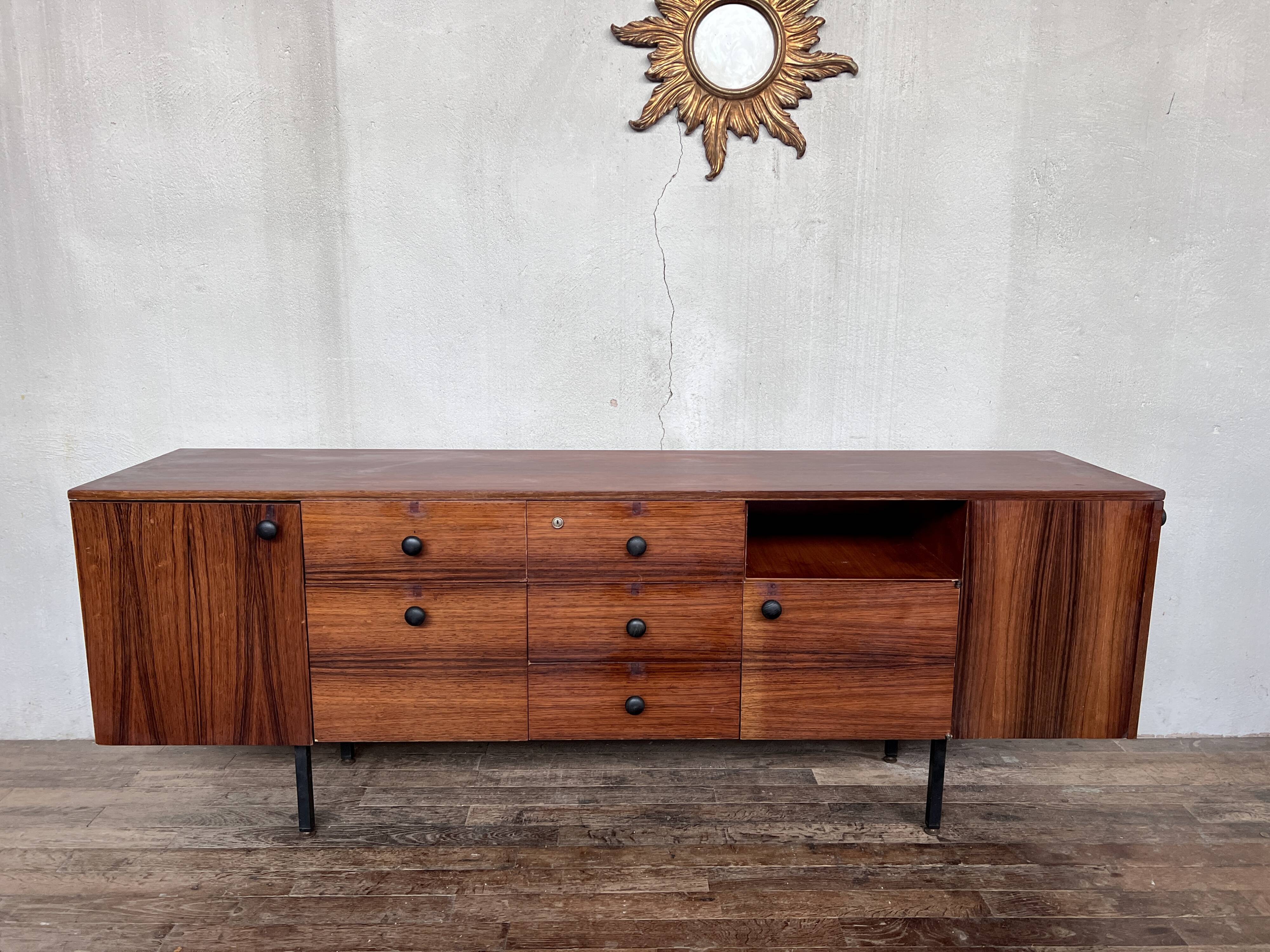 Vintage sideboard TV/hifi cabinet in rosewood 1960s