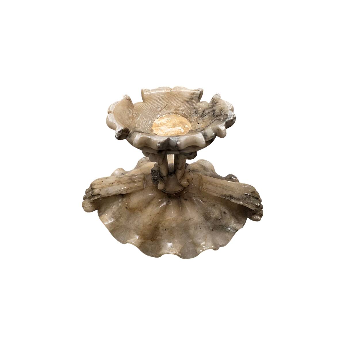 Antique Italian Alabaster Tazza, from around 1900