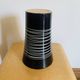 Vintage black Scheurich vase with graphic design – West Germany – 70s/80s