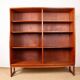 Large Scandinavian teak shelving unit with 6 adjustable shelves by Borge Mogensen