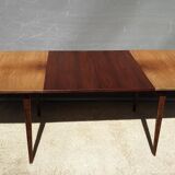 Scandinavian table 2 extensions teak "tray in its juice"