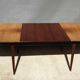 Table scandinave 2 allonges teck "plateau dans son jus"