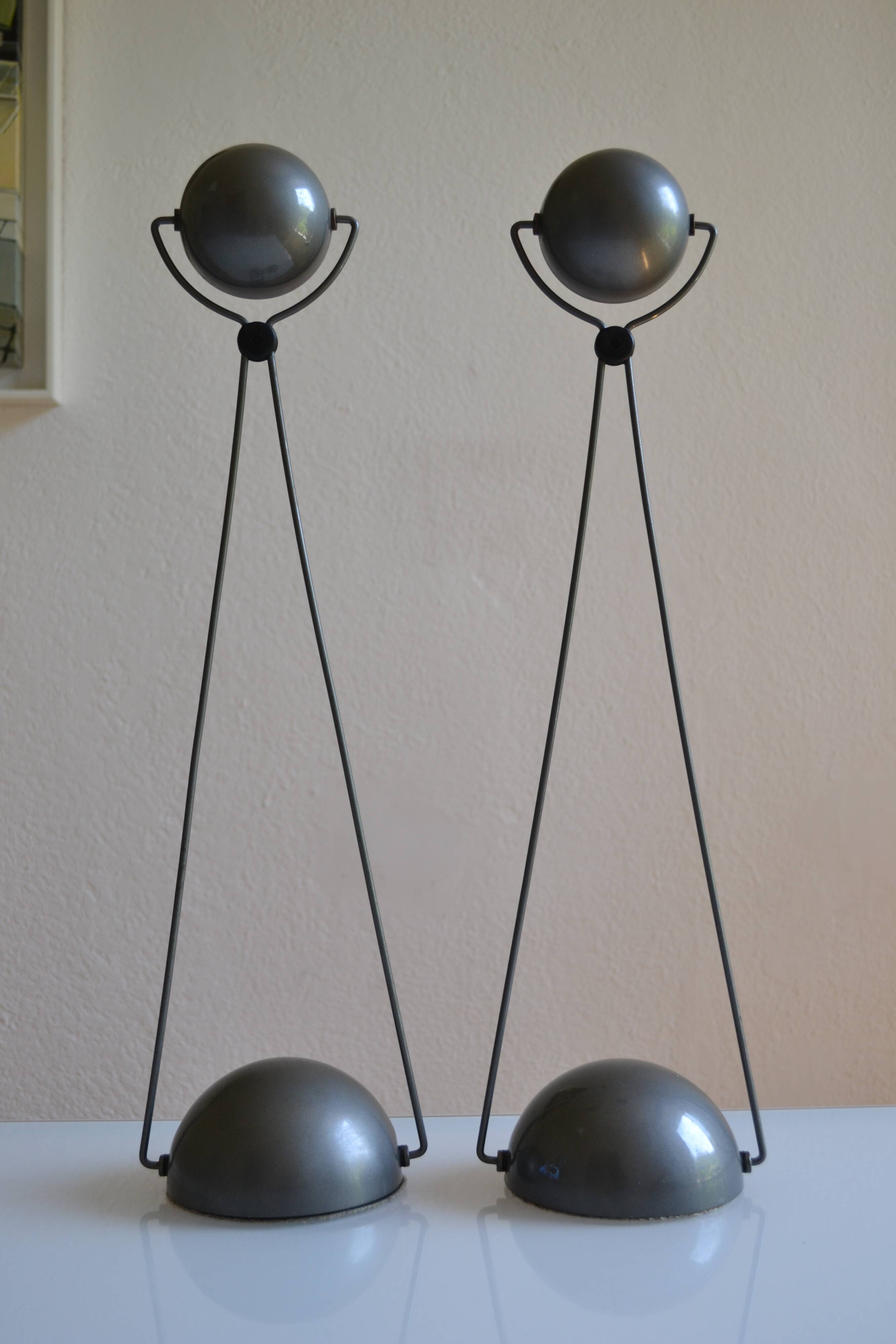 Paire de lampe postmoderniste " meridiana " par Paolo Piva pour stefano Cevoli