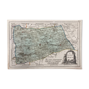 Carte ancienne de Meaux