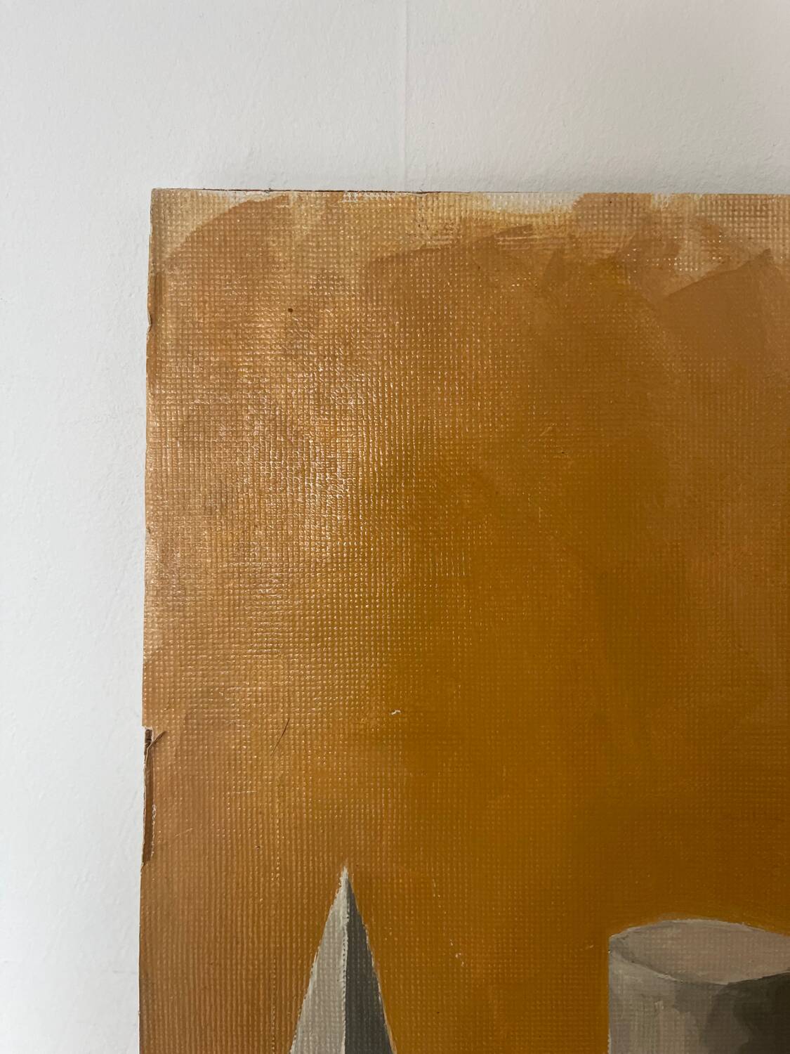 Abstract oil on cardboard signed 41cmx50cm