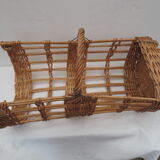 Old wicker bakery bread basket