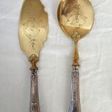 Art deco ice cream cutlery set
