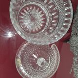 Old bonbonnière in bohemian crystal cut