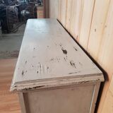 Old blue patinated buffet