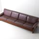 Wide minimalist loft sofa, Italy 1970s