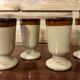 Enamelled stoneware mugs