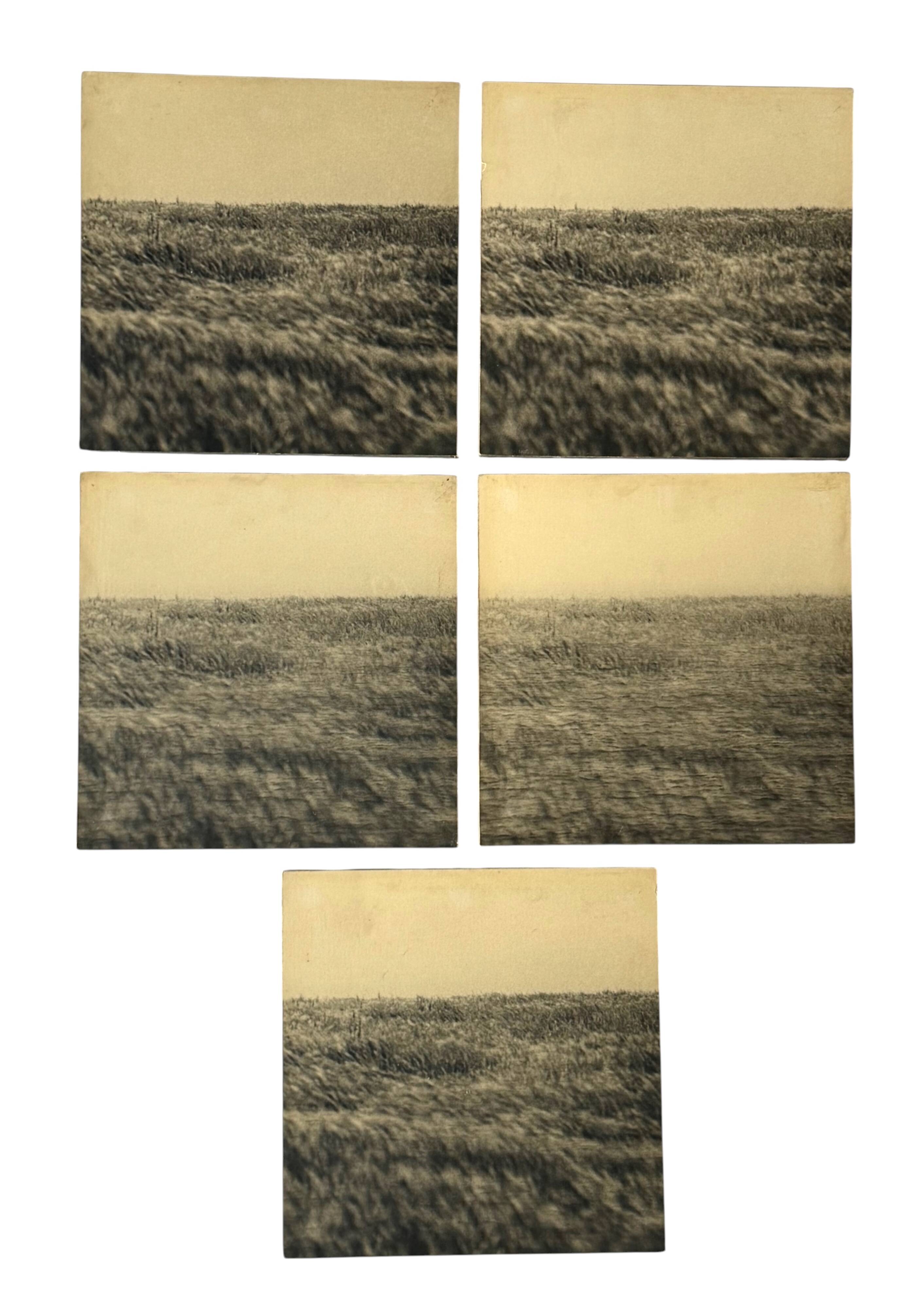 Gerry Hunt (1927 - 2023), set of 5 photographs mounted on wooden panels, United Kingdom 1977
