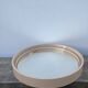 Miroir rond 1960 beige