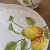 coffee/tea service in lemon pattern slushy
