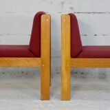 André Sornay pair of "raspberry" heaters. France, circa 1960