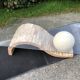 80s design coffee table. made of Mactan travertine stones from Magnussen ponte.