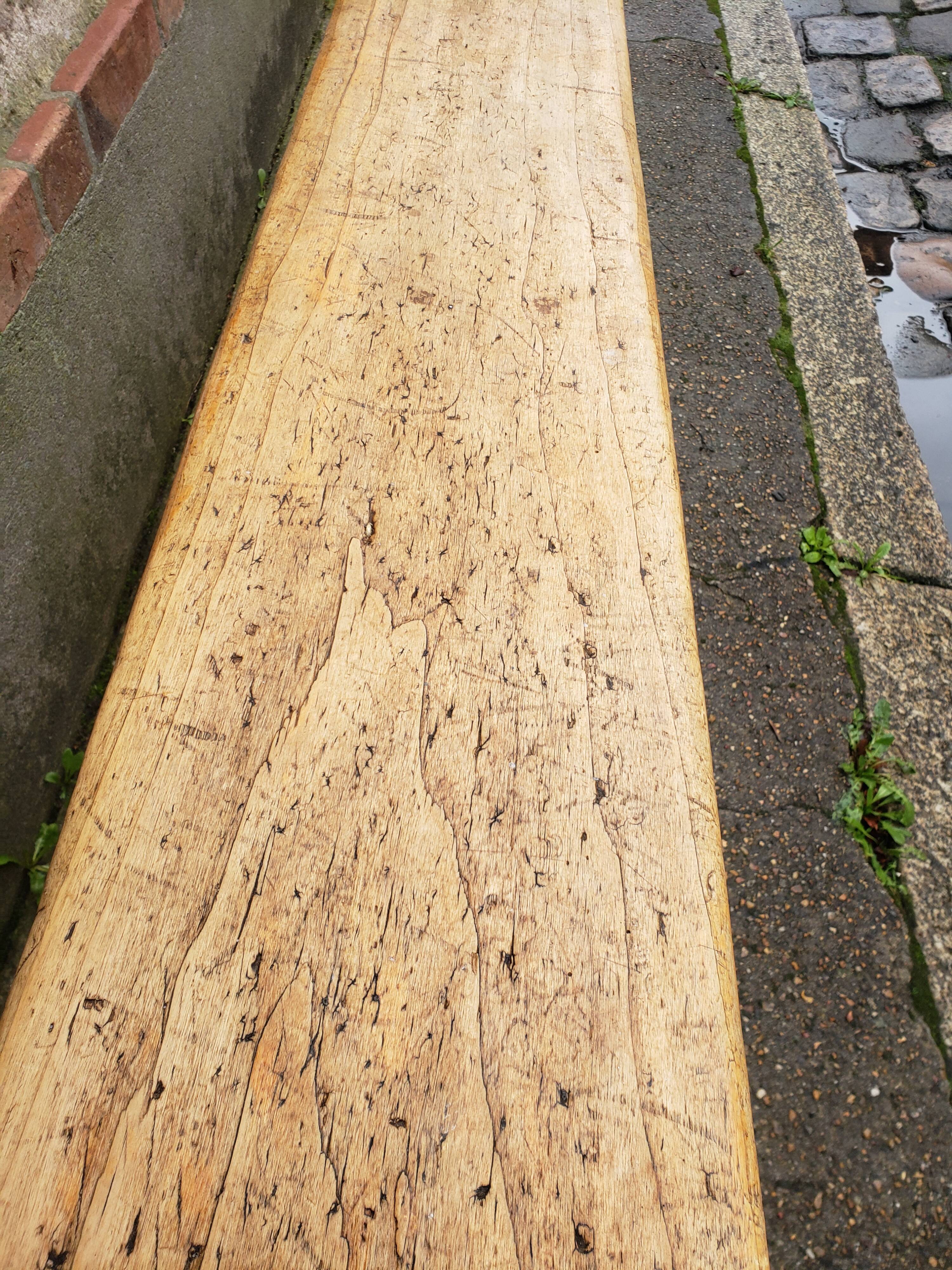 Wooden farm bench "perch"