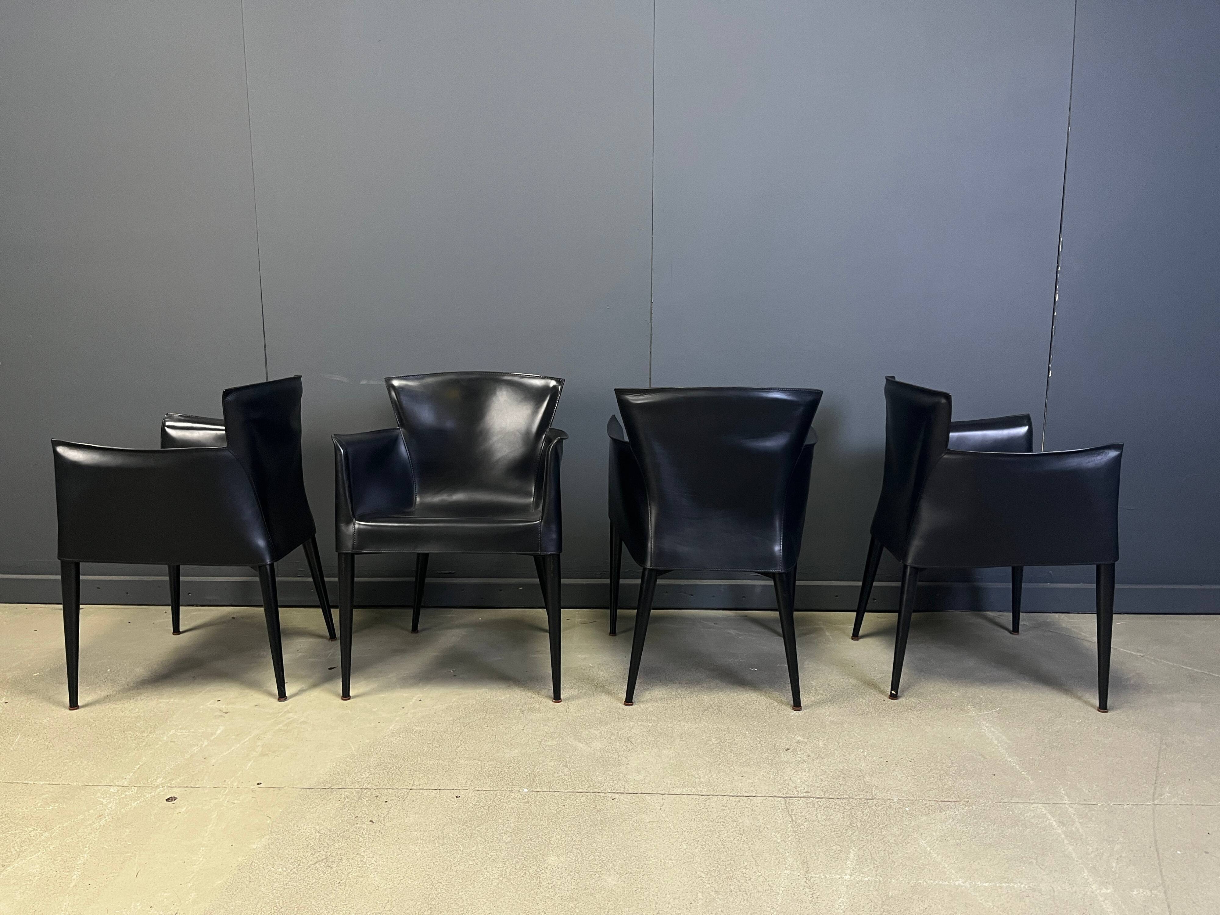Vela dining chairs by Carlo Bartoli for Matteo Grassi, 1980s