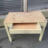 Table vintage 1900 en pin – Cuisine ou Bureau. Belle patine