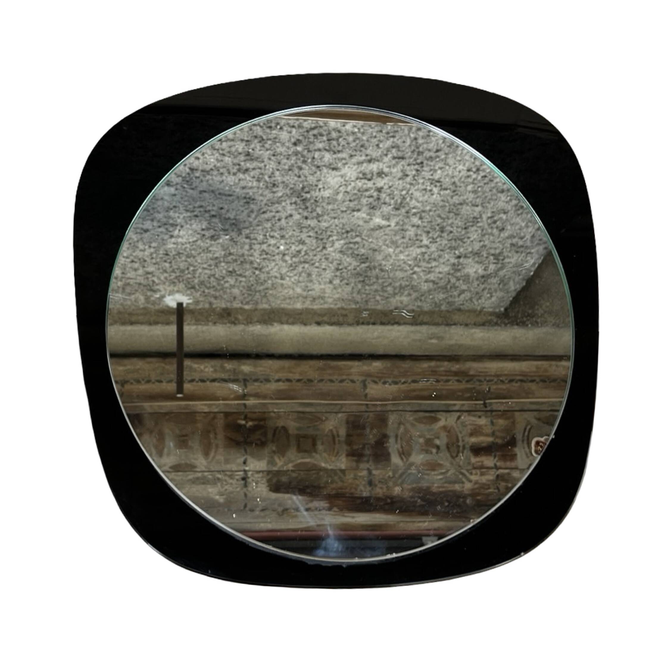 Miroir mural asymétrique Pologne années 1970