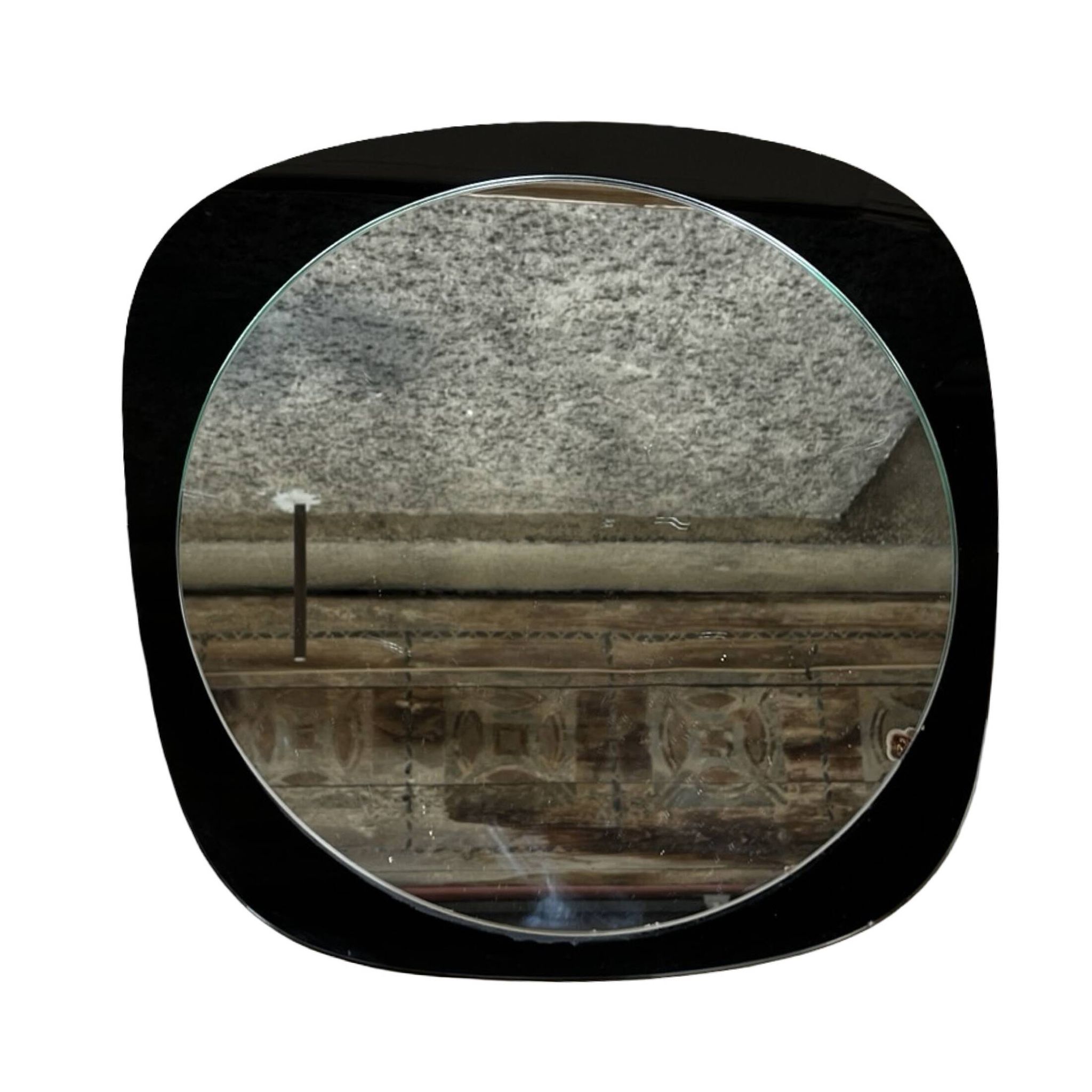 Asymmetrical wall mirror Poland 1970s