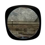 Asymmetrical wall mirror Poland 1970s