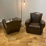 Paire de fauteuils club
