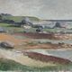 1962 Mid-Century Modern "Rockpools" Swedish Landscape Oil Painting, Framed