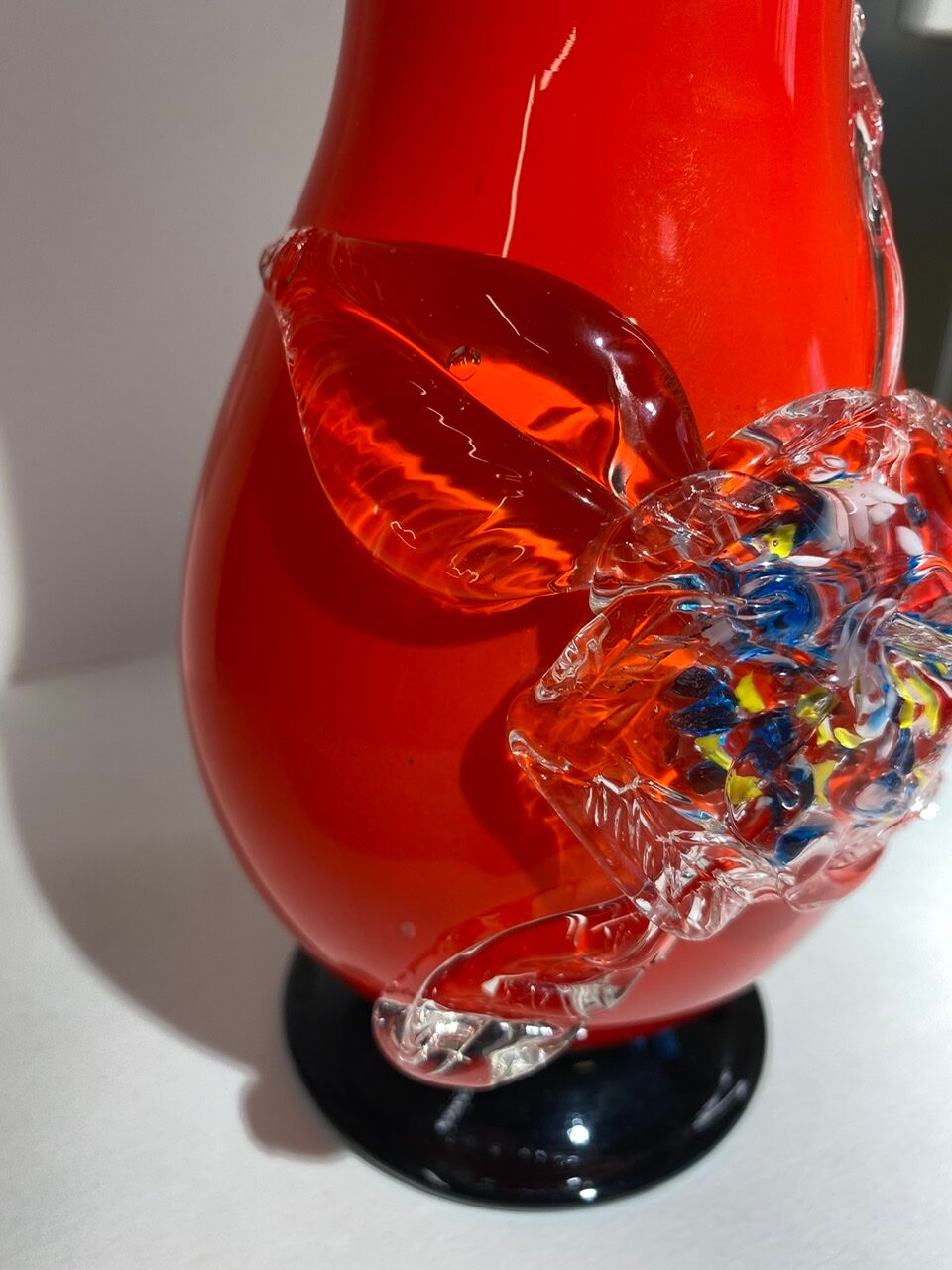 Vase Murano red 70s