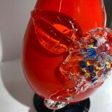 Vase Murano rouge années 70